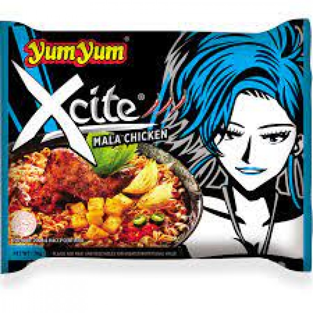 yum⭐︎ Yum Yum Xcite Mala Chicken Instant Noodle 350g (5pcs x 70g)